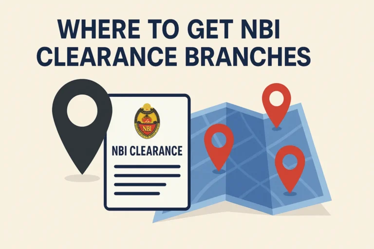 WHERE TO GET NBI CLEARANCE BRANCHES