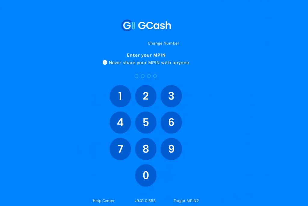 Gcash app login for nbi fee