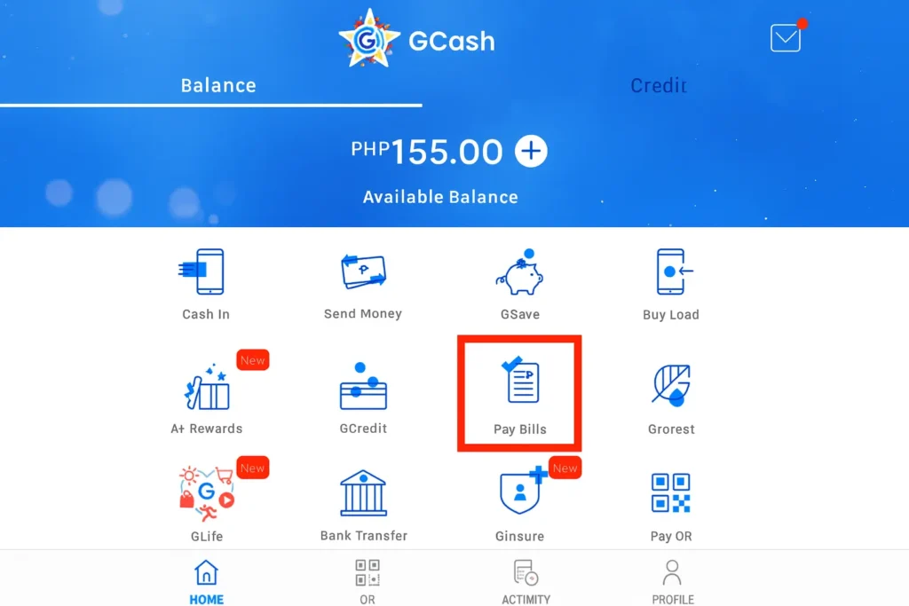 NBI Fee Pay Using Bills Payment