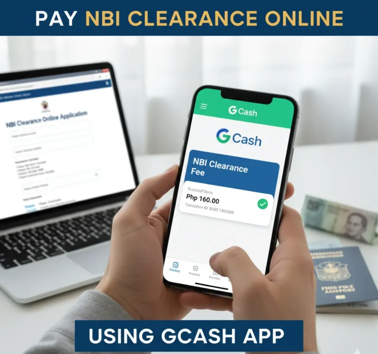 Pay NBI Clearance Fee Using GCash App