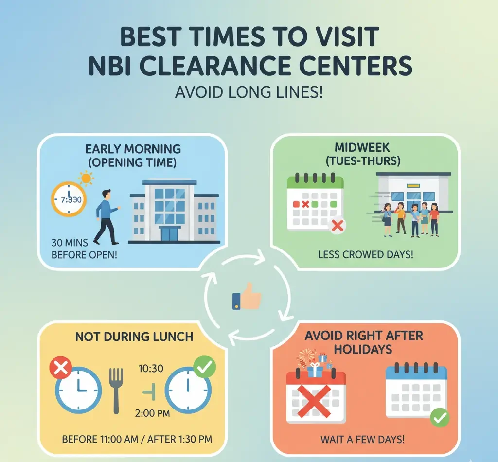 Best Times to Visit NBI Clearance Centers