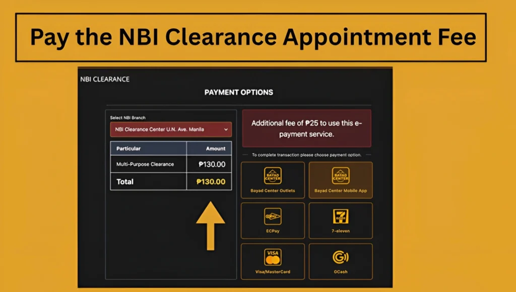 NBI Clearance Online Appointment Fee