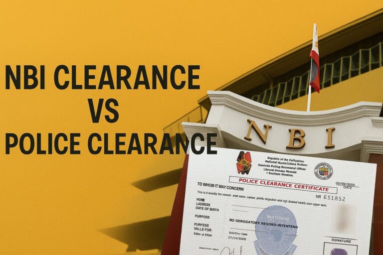 NBI Clearance vs Police Clearance In Philippines 2025