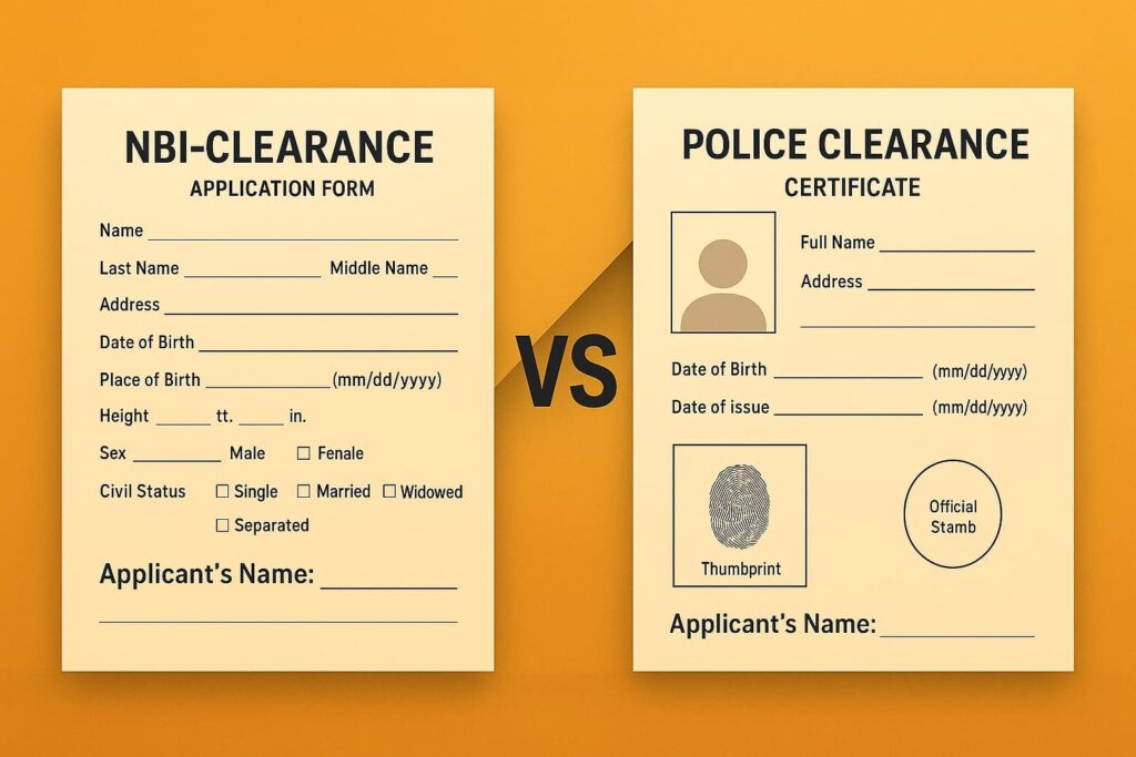 Differences Between NBI Clearance & Police Clearance