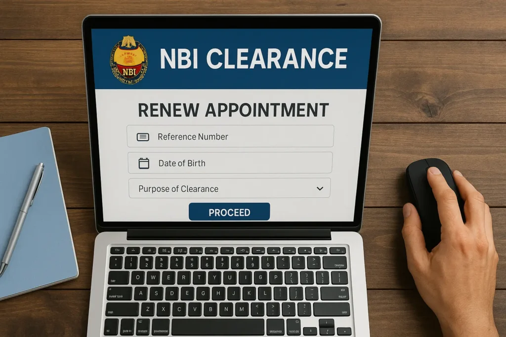 Renew NBI Appointment Online