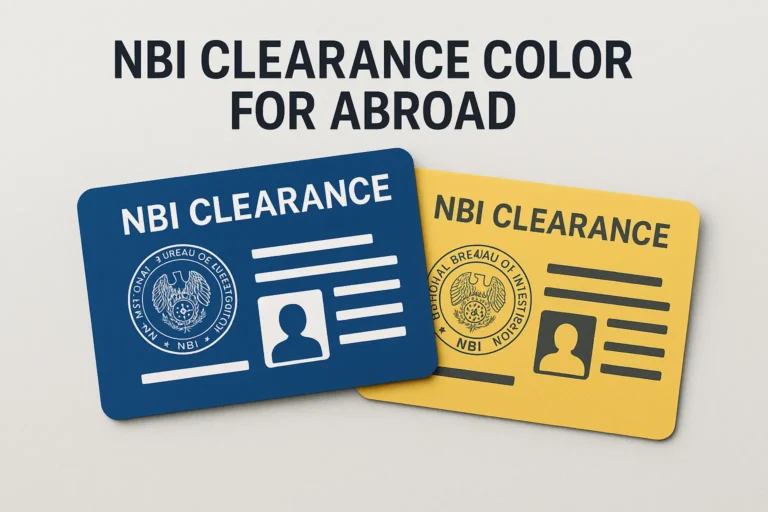 What Is the NBI Clearance Color for Abroad
