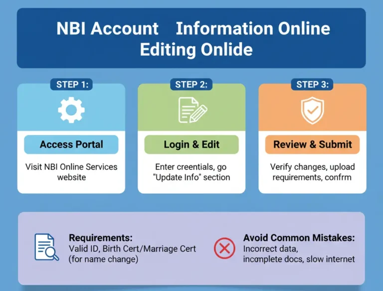 Edit NBI Account Information Online